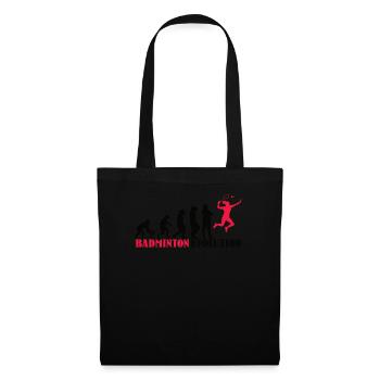 Badminton Spieler Geschenkidee Design - Stoffbeutel - Schwarz - Vorne