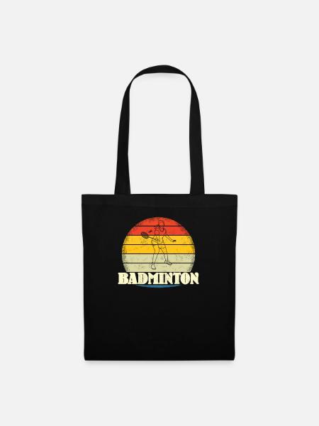 Badminton Player Gift Idea Design - Tote Bag - black