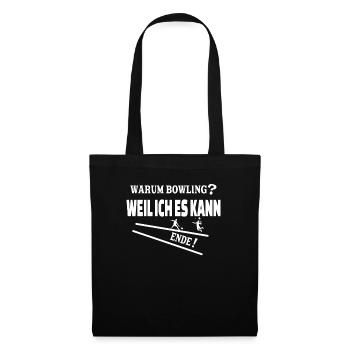 Badminton Spieler Geschenkidee Design - Stoffbeutel - Schwarz - Vorne