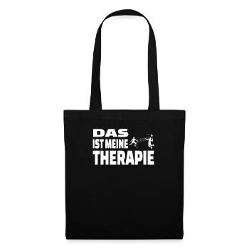 Badminton Geschenkidee Sport Design - Stoffbeutel - Schwarz - Vorne