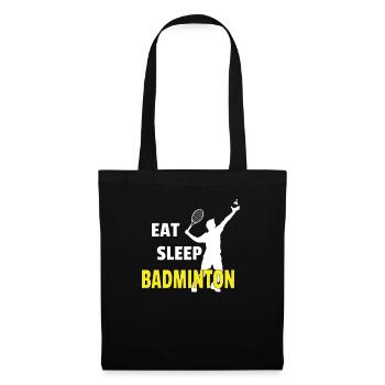 Badminton Idée cadeau Sport Design - Sac en tissu - noir - Devant