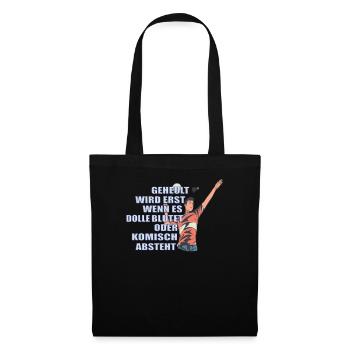 Badminton Geschenkidee Sport Design - Stoffbeutel - Schwarz - Vorne