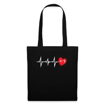 Badminton Idée cadeau Sport Design - Sac en tissu - noir - Devant