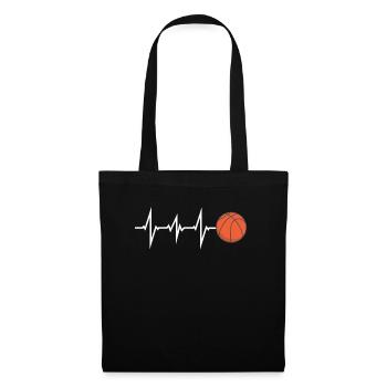 Basketball Idée cadeau Sport Design - Sac en tissu - noir - Devant