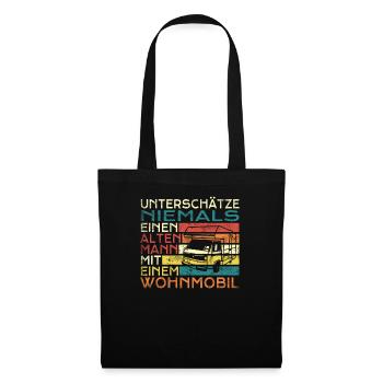 Camper Gift Idea Camping - Sac en tissu - noir - Devant
