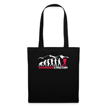 Hiking Accessories Wanderer Motif - Tote Bag - black - Front