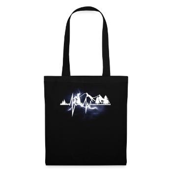 Hiking Accessories Wanderer Motif - Tote Bag - black - Front