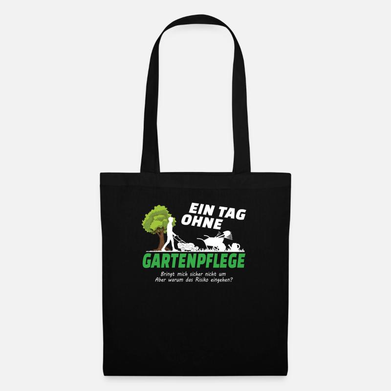 Gärtner Zubehör Garten Motiv - Stoffbeutel - Schwarz