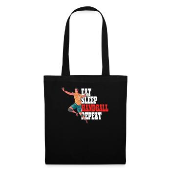Accessoires de handball motif handball - Sac en tissu - noir - Devant
