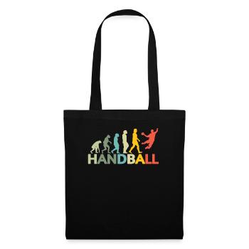 Accessoires de handball motif handball - Sac en tissu - noir - Devant