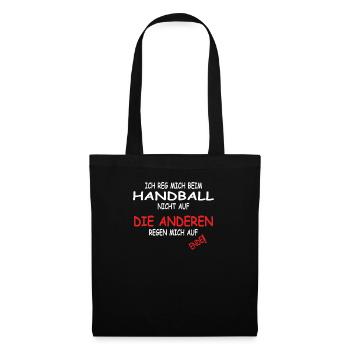 Handball Zubehör handballer Motiv - Stoffbeutel - Schwarz - Vorne