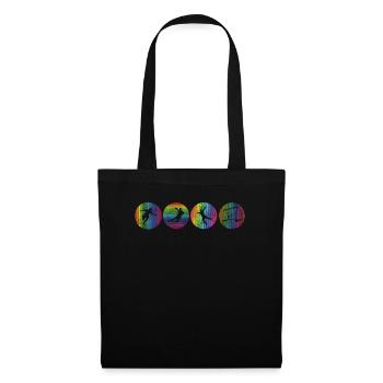 Accessoires de handball motif handball - Sac en tissu - noir - Devant