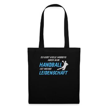 Handball Zubehör handballer Motiv - Stoffbeutel - Schwarz - Vorne