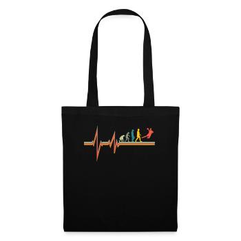 Accessoires de handball motif handball - Sac en tissu - noir - Devant
