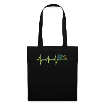 Accessoires de handball motif handball - Sac en tissu - noir - Devant