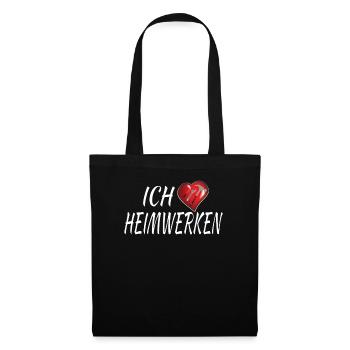 Heimwerker Geschenkidee Handwerker - Stoffbeutel - Schwarz - Vorne