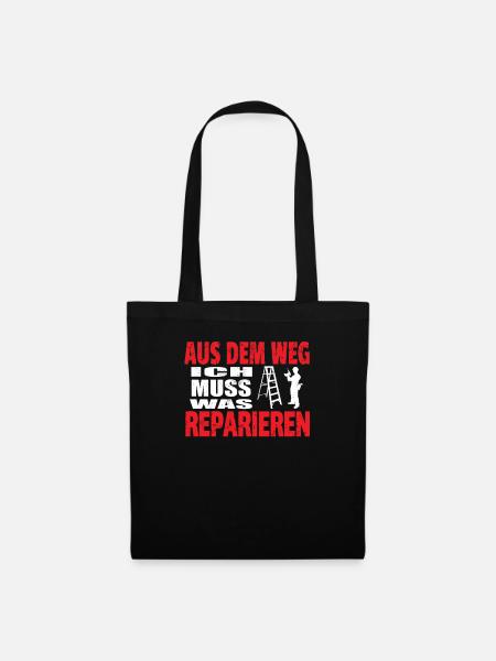 Heimwerker Geschenkidee Handwerker - Stoffbeutel - Schwarz