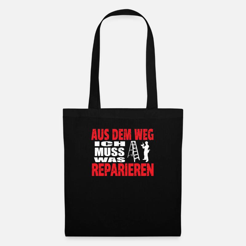 Heimwerker Geschenkidee Handwerker - Stoffbeutel - Schwarz