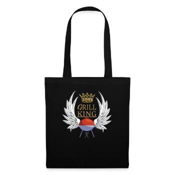 Idée de barbecue et de cadeau de camping-car - Sac en tissu - noir - Devant