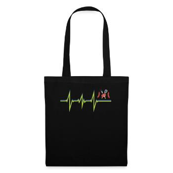 Idée de barbecue et de cadeau de camping-car - Sac en tissu - noir - Devant