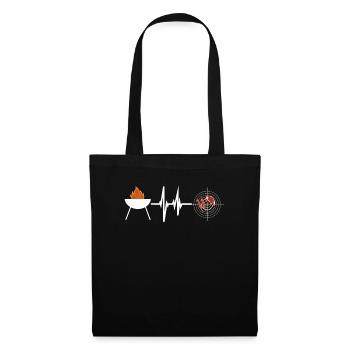 Idée de barbecue et de cadeau de camping-car - Sac en tissu - noir - Devant