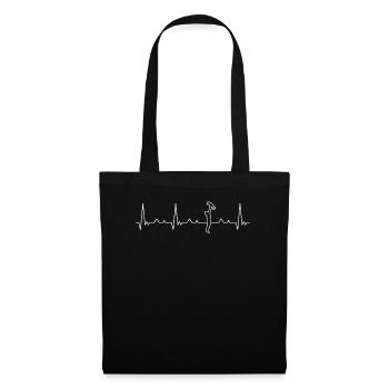 Father Love Playing With Son. Heart. Love. EKG. - Tote Bag - black - Front