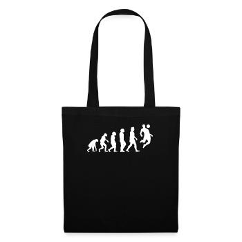 Fußballzubehör Geschenkidee Fußballfan - Stoffbeutel - Schwarz - Vorne