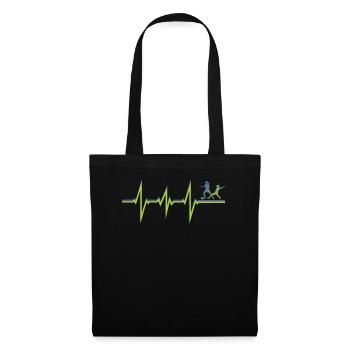 Accessoires de football Idée cadeau Fan de football - Sac en tissu - noir - Devant