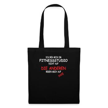 Fitnesszubehör für Sportler - Stoffbeutel - Schwarz - Vorne