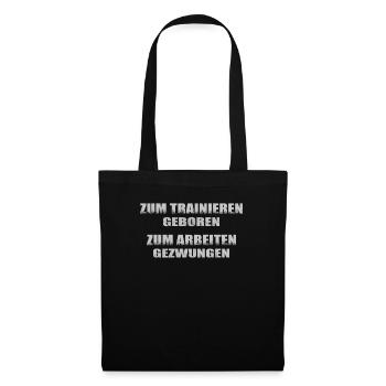Fitnesszubehör für Sportler - Stoffbeutel - Schwarz - Vorne