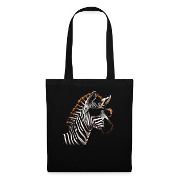 Zebra coole Sonnenbrille - Stoffbeutel - Schwarz - Vorne