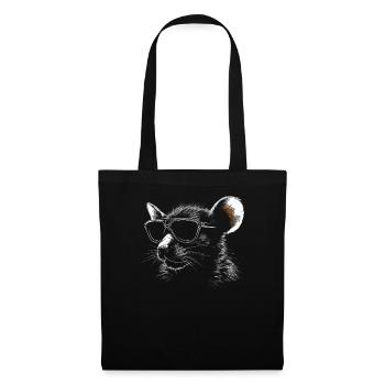 Ratten Sonnenbrille - Stoffbeutel - Schwarz - Vorne