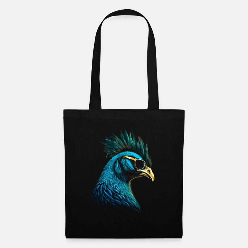 Pfau Sonnenbrille - Stoffbeutel - Schwarz