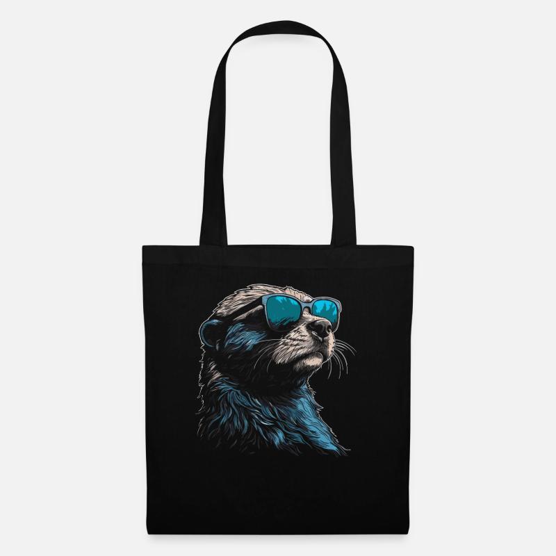 Otter Sonnenbrille - Stoffbeutel - Schwarz