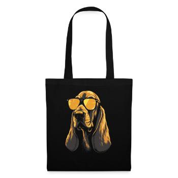 Basset Hound Cool Sunglasses - Tote Bag - black - Front