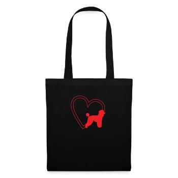 Accessoires pour chiens Caniche Propriétaires de chiens - Sac en tissu - noir - Devant