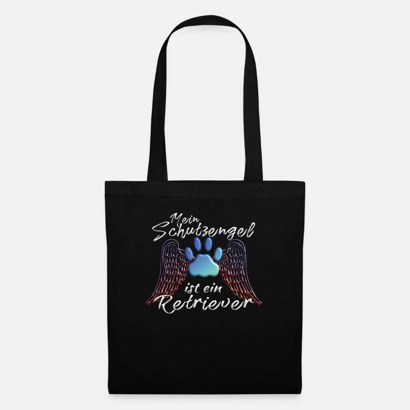 Hund Golden Retriever Hundebesitzer - Stoffbeutel - Schwarz