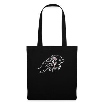 Chien Chihuahua Propriétaire de chien Gechenkidee - Sac en tissu - noir - Devant