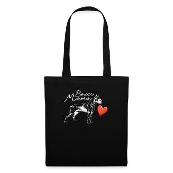 Hund Boxer Hundebesitzer Geschenkidee - Stoffbeutel - Schwarz - Vorne