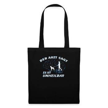 Hund Boxer Hundebesitzer Geschenkidee - Stoffbeutel - Schwarz - Vorne