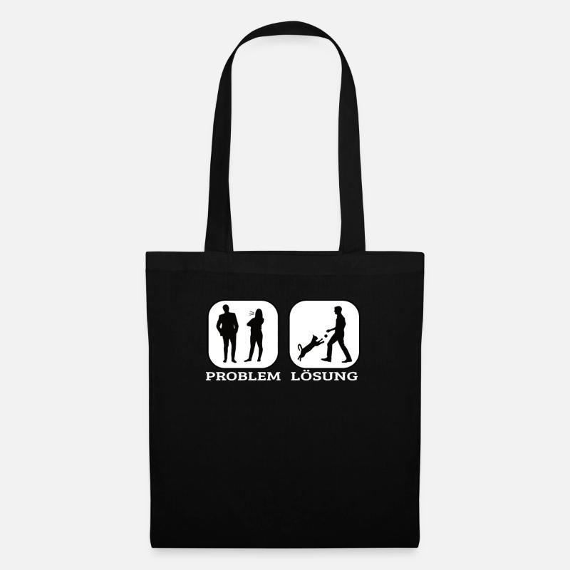 Katzenfreund, Katzenzubehör Geschenk - Stoffbeutel - Schwarz