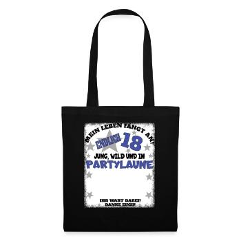18th Birthday Girl & Boy Guestbook - Tote Bag - black - Front