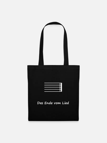 Das Ende vom Lied - Das musikalisches Finale - Stoffbeutel - Schwarz