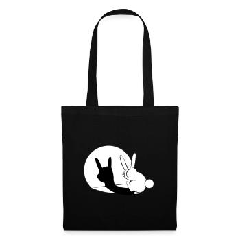 Bunny Horn Gesture Shadow - Tote Bag - black - Front