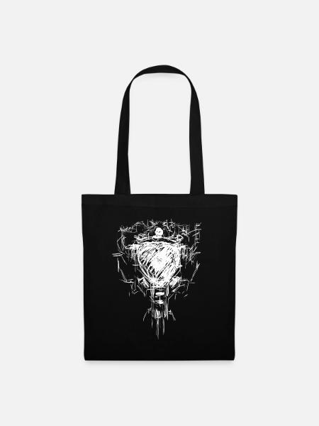 Predator Schädel - Dark Wave Gothic - Stoffbeutel - Schwarz