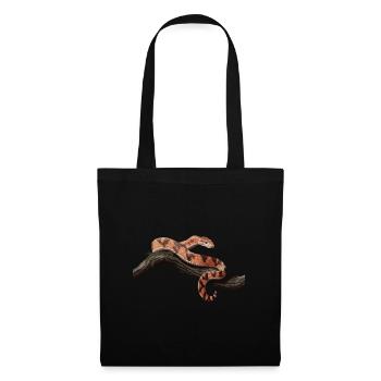 Couleuvre des maïs couleuvre vipère terrarium - Sac en tissu - noir - Devant