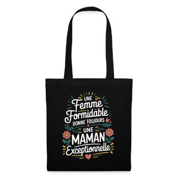 Femme Formidable donne une Maman Exceptionnelle - Sac en tissu - noir - Devant