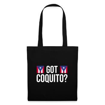 Puerto Rico | Puerto Ricaner Flagge Geschenkideen - Stoffbeutel - Schwarz - Vorne