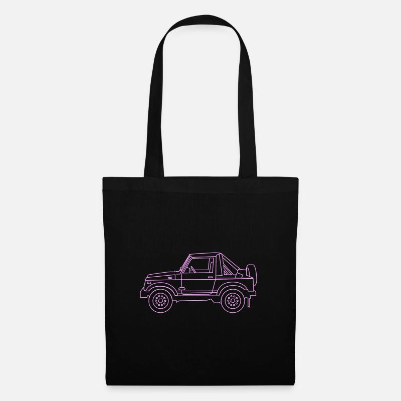 4x4 Rosa - Stoffbeutel - Schwarz