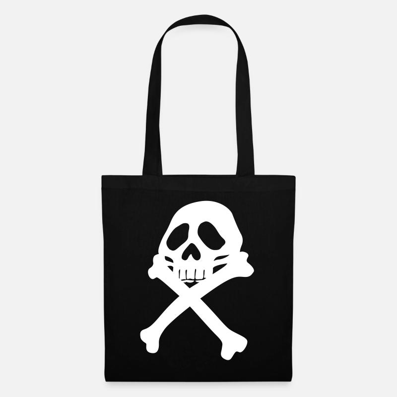 Pirate flag - Tote Bag - black